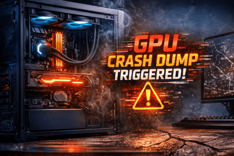 GPU crash dump triggered