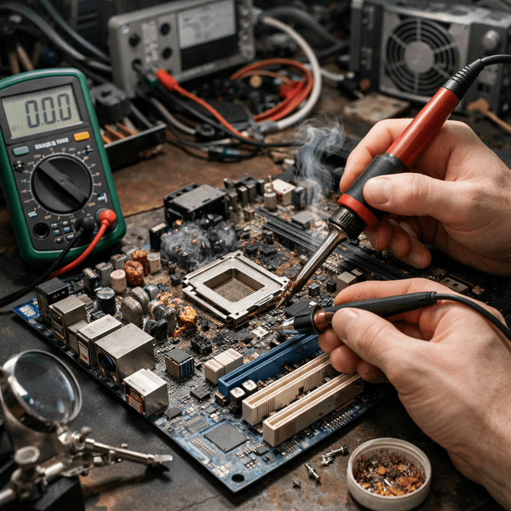 Dead motherboard repair